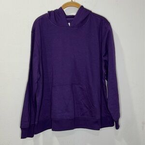 Ideology Purple Hoody Pull Over Long Sleeve
